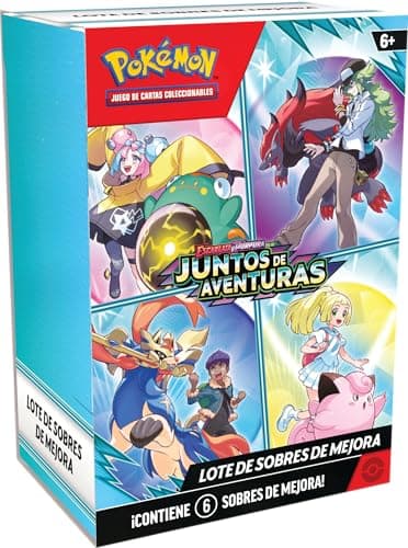 JCC Pokémon: Lote de Sobres de Mejora de Escarlata y Púrpura-Juntos de Aventuras (6 Sobres de Mejora)