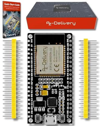 AZDelivery ESP32 NodeMCU Modulo WiFi + Bluetooth Dev Kit C Placa de Desarrollo con Chip CP2102 Compatible con Arduino con E-Book Incluido! (Version no soldada)