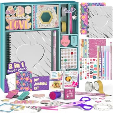 LAOESE Kit de Diario de Bricolaje de 2 Paquetes - Regalos para Niñas de 8 9 10 11 12 13 14 Años - Ideas de Regalos de Cumpleaños para Niñas - Artes y Manualidades para Niños Preadolescentes Navidad