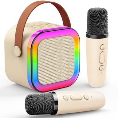 Dislocati Regalo Niña 3-12 Años, Microfono Karaoke Juguetes Niños 3-12 Años Karaoke 2 Microfonos Inalambricos Regalo Niño 4-12 Años Micrófono Karaoke Niños Juguete Niña 3-12 Años