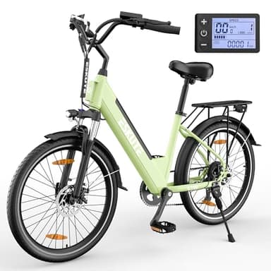 ESKUTE C100 Bicicleta Electrica，26 Pulgadas E Bike，con Motor Alta Velocidad 250 W, Electric Bike, Batería Extraíble 36 V 10.4 Ah, Pantalla LCD, Bici Electrica Adecuado para Hombres Mujer Adulto