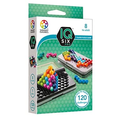 Smart Games- IQ Six Pro | Rompecabezas Niños | Juegos De Mesa Niños 8 Años O Más | Juego Mesa 120 Desafíos | Juegos Infantiles| Juegos Educativos