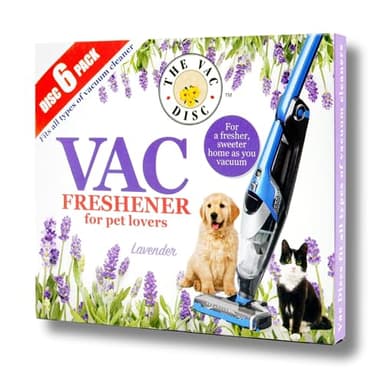 UTIZ 1 paquete de 6 ambientadores de lavanda extrafuerte, aroma potente para todas las aspiradoras aspiradoras de mano sin bolsa y en bolsa para amantes de las mascotas (1 paquete de 6)