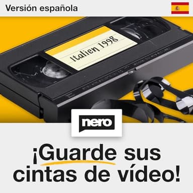 NERO Video cassette rescue - muy fácil sin conocimientos previos | S-VHS | Hi8 | Super 8 | DVD a PC | 1 PC | Software de edición de vídeo Windows 11 / 10 / 8 / 7