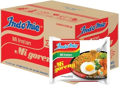 Indomie Tallarines instantáneos fritos Mi Goreng, sabor Fideos salteados, 85 g (paquete de 40) (el empaque puede variar)