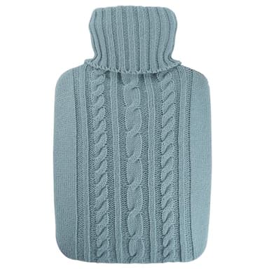 Hugo Frosch Bolsa de Agua Caliente ecológica de Punto Azul Claro, 1,8 litros, 1 Unidad
