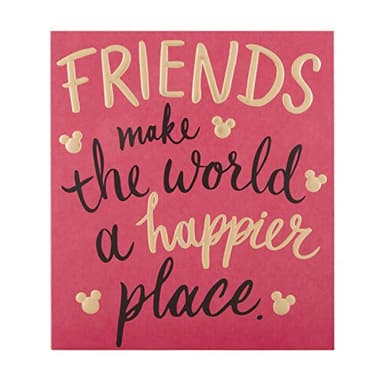 Hallmark Tarjeta de cumpleaños para amigos, diseño de texto contemporáneo