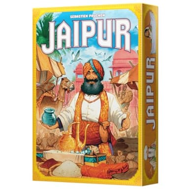 Space Cowboys | Jaipur | Juego de Cartas de Estrategia y Comercio para Adultos y Jóvenes | A Partir de 10 Años | para 2 Jugadores | 30 Minutos por Partida | Multilenguaje (Incluye Español)