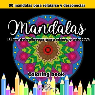 Mandalas: libro de colorear para niños y adultos: Libro de colorear relajante para niños y adultos con motivos únicos dibujados a mano en estilo mandala.