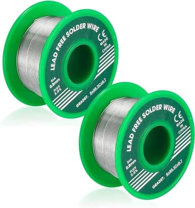 Alambre de Soldadura, 0,8mm/30g Carrete de Alambre de Estaño con Núcleo de Colofonia para Soldadura Blanda, Estaño para Soldadores Eléctricos
