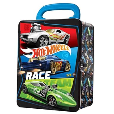 Hot Wheels Caja de Transporte de Coche de Metal a Escala 1:64 I 18 Toy Car Almacenamiento y Organizador I Regalo para coleccionistas y niños a Partir de 3 años (Coches no incluidos),HWCC