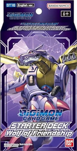 BANDAI Juego de Cartas Digimon: Baraja de iniciación - Lobo de la Amistad (ST16) | Juego de Cartas | A Partir de 6 años | 2 Jugadores | 30 Minutos de Tiempo de Juego