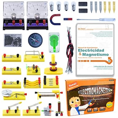 Teenii Kit de Ciencia Experimentos para niños de 8-16 años, ideas de regalo de cumpleaños y Navidad, conjunto de aprendizaje de Circuito de Electricidad y Magnetismo STEM Física Juguetes Educativos