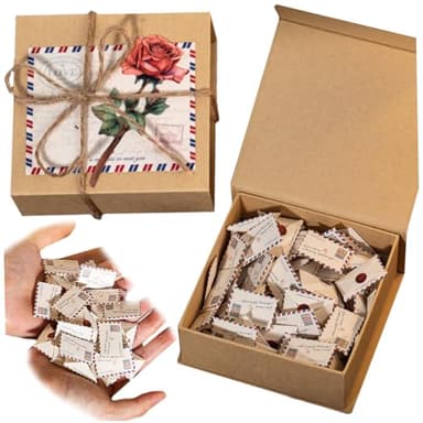 juego de cartas de amor con sobres de 4 x 4 x 2 pulgadas, pequeñas tarjetas de bricolaje, notas de amor, regalos para él y ella, juego de cartas de amor para parejas de larga distancia