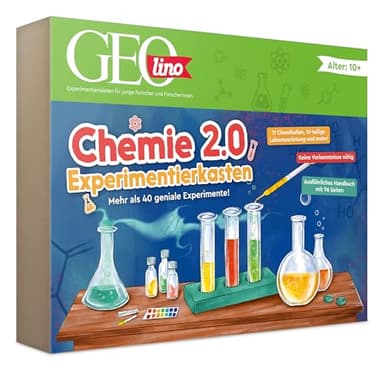 FRANZIS GEOlino Chemie 2.0 67212 - Caja de experimentos (más de 40 geniales experimentos, para niños a Partir de 10 años
