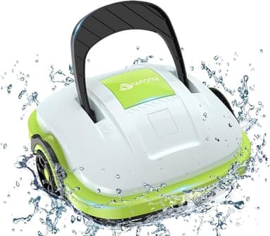 WINNY POOL CLEANER Robot Piscina, Limpiafondos Piscina con Doble Motor, Succión Potencia, Ligero, 60 Min Limpieza, Aspirador Piscina Autonomo para Piscinas Elevadas y Enterradas con Fondo Plano