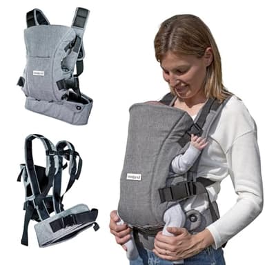 Availand Ergo Life | Porta bebes de 0 a 36 meses | Mochila Portabebes Ergonómica | Soporte lumbar cómodo con Ajustes Seguros | Apto para Recién Nacidos | Hasta 15 Kilos | Lavable y Transpirable