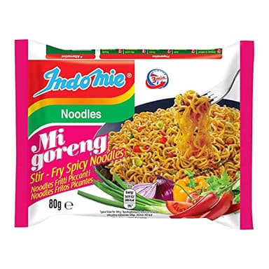 Indomie Fideos instantáneos, Mi Goreng Pedas, picante - 80 gr
