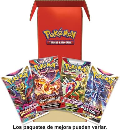 JCC Pokémon: Lote de Paquetes de Mejora (4 Paquetes de Mejora, 40 Cartas en Total) (Puede Contener Paquetes de Mejora duplicados)