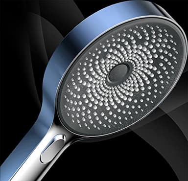 Krobec Alcachofa de ducha, ducha mano Grande 130mm .Cabezal de Ducha de Mano con 3 Modos de Chorro, Ducha Extraíble, juego de ducha premium.Masaje Rociador para Spa (Cromo)