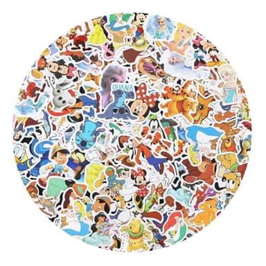100 PCS Pegatinas Princesa Stickers Pegatinas Niños Autocolantes Princesa Vinilo Estética Impermeable para Monopatín Guitarra Portátiles Teléfonos Bicicleta Maleta para Adolescentes Niñas Adultos