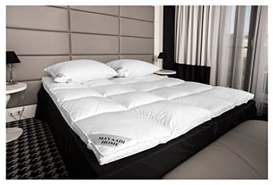 HM hs73 colchones Auflage Topper cubrecolchón 180 x 200 cm ca 5300 Talla Plumón – Plumas 100% Natural