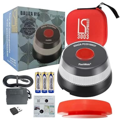 LifeProject3003 - Luz Emergencia Coche Homologado dgt, Baliza v16 Homologada dgt, Help Flash, v16 Homologada dgt, v16 Con Geolocalización, Baliza v16 Homologada dgt Con Geolocalizador, v16, Baliza v16