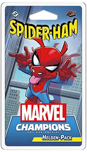 Fantasy Flight Games, Marvel Champions: LCG – Spider-Ham, expansión de héroes, Juego de Expertos, Juego de Cartas, 1-4 Jugadores, a Partir de 14 años, 60 Minutos, alemán