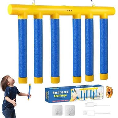 Jastown Juguete de entrenamiento de reacción con palos que caen – Juego de captura para coordinación mano-ojo, juego de caer palos, juego de palos que caen para niños y adultos, juego de reto reflejo
