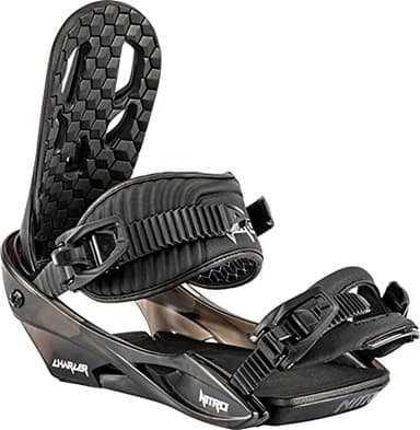 Nitro Charger Fijaciones de Snowboard, Juventud Unisex, Negro, M