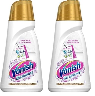 Reckitt Vanish Oxi Advance - Quitamanchas y blanqueador para ropa blanca, en gel, sin lejía - 800 ml (Paquete de 2)