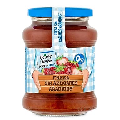 DIA FRUTICAMPO mermelada de fresa 0% sin azúcares añadidos frasco 330 gr