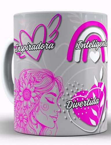 Tazas Motivación Mujer Minimalista Palabras Inspiradoras Frases Motivadoras Autoestima Regalo Ideal Cerámica Original Té Café Especial Amigas Salud Mental Cumpleaños Decoración Inspiración (BEIGE)