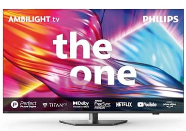 Philips Ambilight 65PUS8919 Smart TV 4K LED - Pantalla de 65 Pulgadas con Plataforma Titan OS Pixel Precise Ultra HD y Sonido Dolby Atmos, Funciona con Alexa y con de Voz Google - Gris Antracita