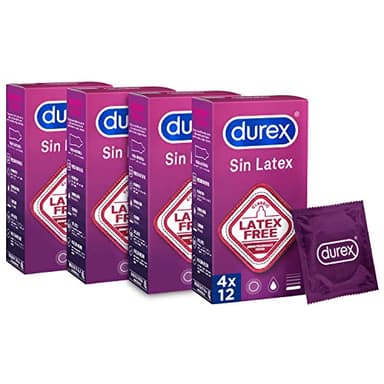 Durex Preservativos Pack Sin Látex - 12 condones x 4 Packs
