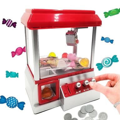 Mad Monkey - Candy Grabber: Mquina expendedora de caramelos arcade para todas las edades con monedas incluidas