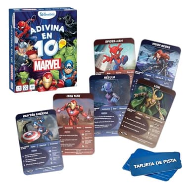Ludilo - Adivina En 10 Marvel | Juegos De Mesa Niños 8 Años O Más | Juegos De Cartas Marvel | Juegos Educativos Niños Y Adultos | Juegos Mesa Marvel