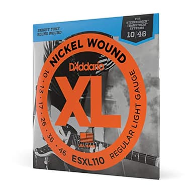 D'Addario ESXL110 XL Nickel Wound Regular Light (.010-.046) Double Ball End Electric Guitar Strings