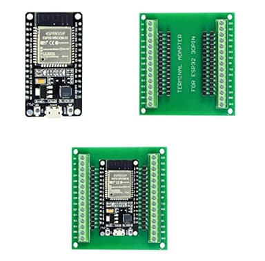 DUBEUYEW ESP32S ESP32 Placa de Desarrollo 2.4GHz Dual-Mode WiFi+ Bluetooth Procesador de Microcontrolador de Doble Núcleo, con un Breakout Board(30pin Combination Sets)