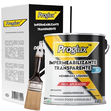 Proglux | Sellador Impermeable Transparente como Sellador Fugas Agua 750ml - Pintura Antihumedad Interior para Antimoho Pared - Revestimiento Impermeable Definitivo Quita Moho Paredes