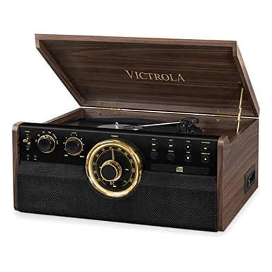 Victrola Empire, 6-In-1 Tocadiscos Bluetooth, Color Café