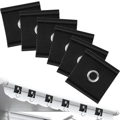 URAQT Ganchos de Toldo, 6 Piezas de Ganchos para toldo en S, para Ganchos para Toldos RV de Riel de Tubería de 5/6 mm y 7/8 mm,Ganchos para Luces de Fiesta, para Camping, Tienda, Autocaravana