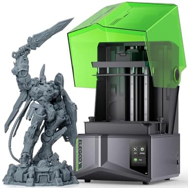 ELEGOO Impresora 3D de Resina Saturn 4, LCD Mono HD 12K de 10”, Nivelación Automática Inteligente, Detección Inteligente, Gran Volumen de Impresión 218x122x220 mm³