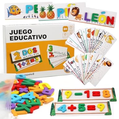 Felly Juguetes Niños 2 3 4 5 Años, Juegos Educativos Montessori 2-5 Años, Juguete Aprender a Leer Escribir, Smart Games cumpleaños Niños Niñas, Español