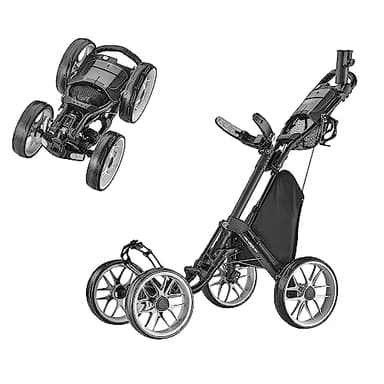 Caddytek Caddycruiser One Version 8-Dark Grey Carrito de Golf, Unisex, Gris Oscuro, Talla única
