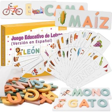 Tosekry Juguetes Niños 3 4 5 6 7 8 Años, Aprender a Leer Juegos Educativos Niños 3-8 Años Regalo Niña 3-8 Años Juguetes Montessori
