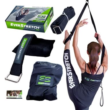 EverStretch Stretching Piernas: Más flexible con el entrenador de flexibilidad para puertas, Equipo estiramiento PRO para ballet, danza, MMA, Taekwondo, gimnasia. ¡Tu equipo de estiramiento portátil!