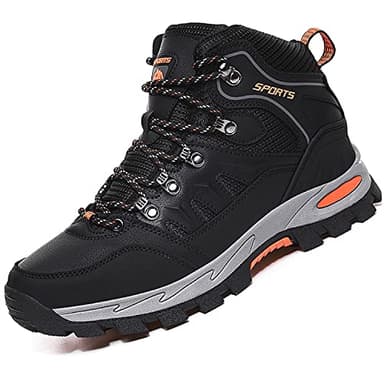 VTASQ Zapatillas de Senderismo para Hombre Antideslizantes AL Aire Libre Zapatillas de Camping Zapatillas de Deporte Respirable Zapatillas de Trekking Unisex A22Negro-42