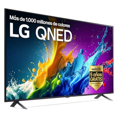 LG 86QNED80T6A 86", 4K QNED, Smart TV, HDR10, WebOS24, Serie 80, Procesador Potente e Inteligente, Dolby Digital Plus, Alexa/Google Assistant, Negro