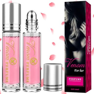 SEO-FANALLY 2 Piezas Perfume Feromonas Mujer, Perfumes de Mujer, Feromonas Mujer para Atraer Hombres, Venom Perfume, Perfume con Feromonas Mujer, Fragancia duradera, Hermosa y Confiada